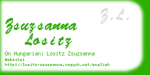 zsuzsanna lositz business card